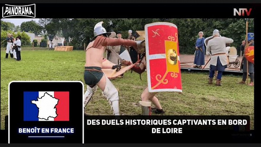 TV Locale Sully-sur-Loire - les répétitions de duels de gladiateurs battent leur plein en préparation d’un grand événement  à Sully-sur-Loire,
